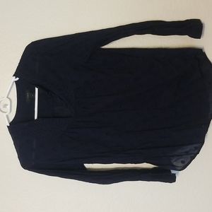 J crew navy blouse size 4